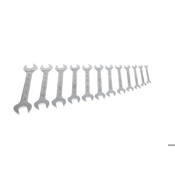 Gedore Wrench Set, Doubl Open End, 12 pcs., 6-32mm, Finish: Chrome plated - 6-12