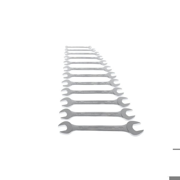 Gedore Wrench Set, Doubl Open End, 12 pcs., 6-32mm, Finish: Chrome plated - 6-12