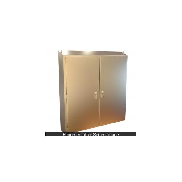 Hammond Stainless Steel Electrical Enclosures, 74.13 in H, 18.13 in D, 75.13 in W, NEMA 4X, Lift Off Hinged - 2STFS747518S16