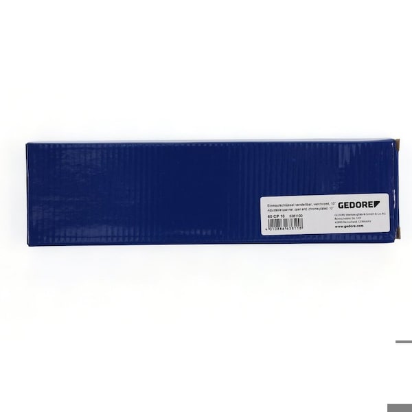 Gedore Adjustable Wrench, 10", Chrome - 60 CP 10