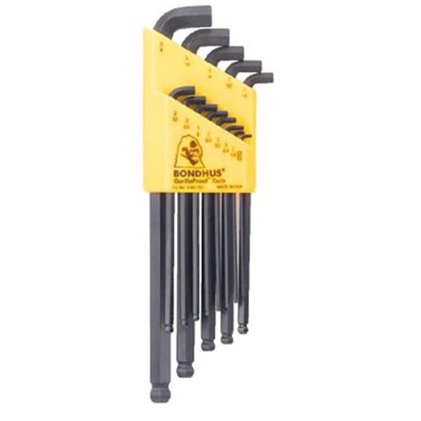 Bondhus Bondhus 116-16599 9Pc Stubby Ball End L-Wrench Set 1.5-10Mm - 116-16599
