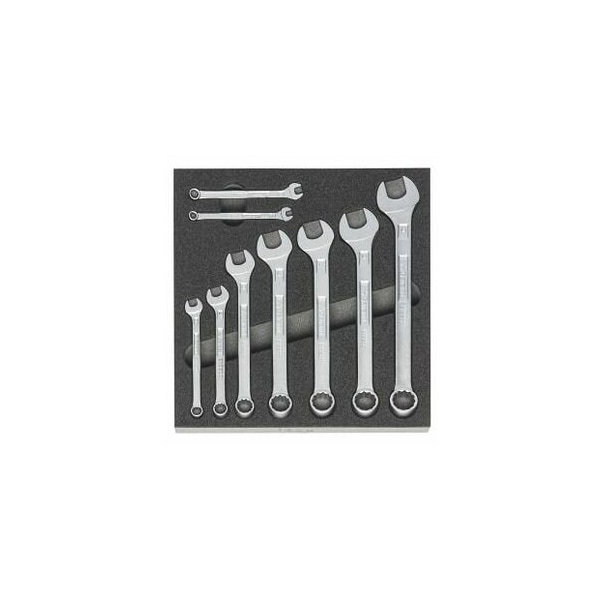 Garant 9 Pc Combination Wrench Set in Foam, 5.5 mm to 19 mm - 952462 9