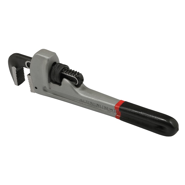 Prime-Line 10 in. Pipe Wrench, Cast Iron Head with Aluminum Rubber Coated Handle Single Pack - RP77381