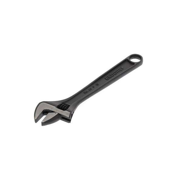 Gedore Adjustable Wrench, 10", Black Finish, Material: Chrome Vanadium Steel - 60 P 10