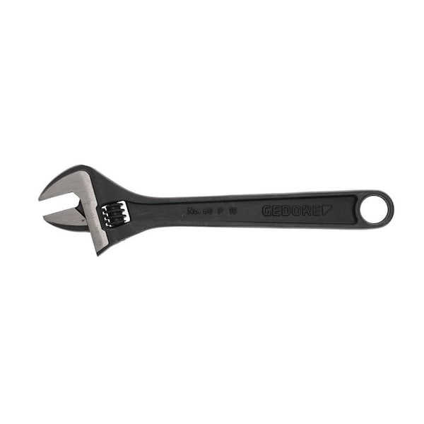 Gedore Adjustable Wrench, 10", Black Finish, Material: Chrome Vanadium Steel - 60 P 10