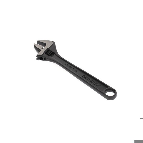 Gedore Adjustable Wrench, 10", Black Finish, Material: Chrome Vanadium Steel - 60 P 10