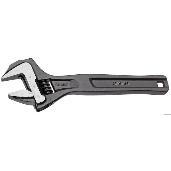 Gedore Adjustable Wrench 10", Chrome, Finish: Manganese Phosphated - 60 S 10 P