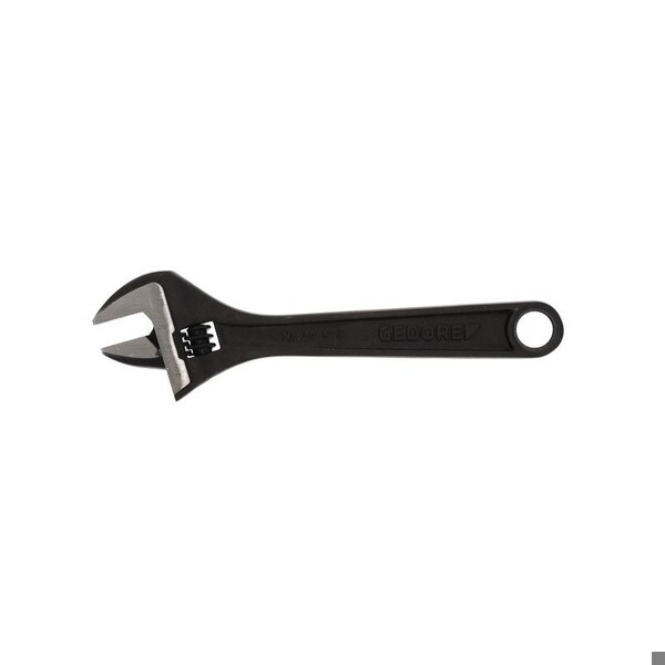 Gedore Adjustable Wrench, 8", Black Finish, Material: Chrome Vanadium Steel - 60 P 8