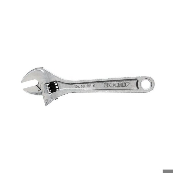 Gedore Adjustable Wrench, 6", Chrome - 60 CP 6