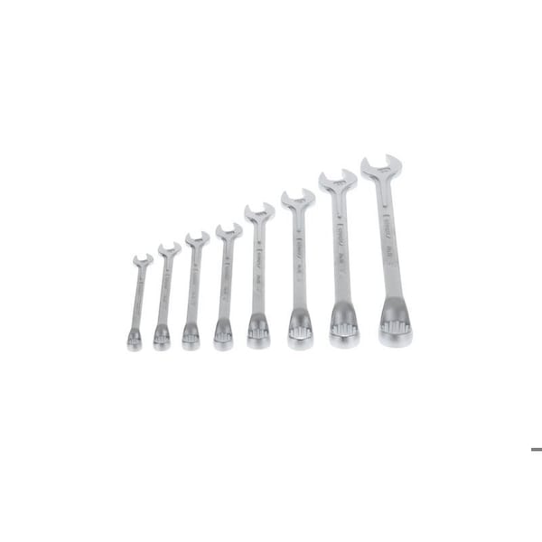 Gedore Combination Wrench Set, 8 pcs., 10-24mm, SAE or Metric: Metric - 1 B-08