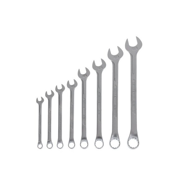 Gedore Combination Wrench Set, 8 pcs., 10-24mm, SAE or Metric: Metric - 1 B-08