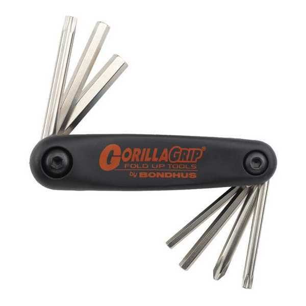 Bondhus 7 Piece SAE/Torx? Fold-Up Phillips/Hex/Torx? Key Set, 12531 - 12531