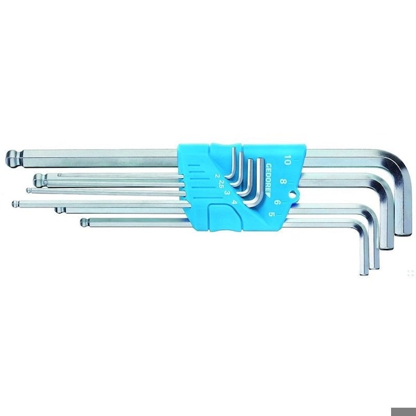 Gedore 8 Piece Metric L-Shape Hex Key Set, H 42 KEL-88 - H 42 KEL-88