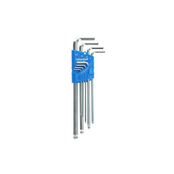 Gedore 8 Piece Metric L-Shape Hex Key Set, H 42 KEL-88 - H 42 KEL-88