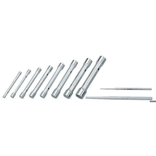 Gedore Tubular Box Wrench Set, 8 pcs., 6-22mm, SAE or Metric: Metric - KD 626-8