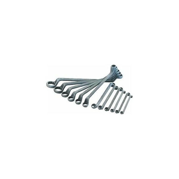 Holex Double Box Wrench Set, Phosphated, 12 Pc, 6X7 mm to 30X34 mm - 615910 12