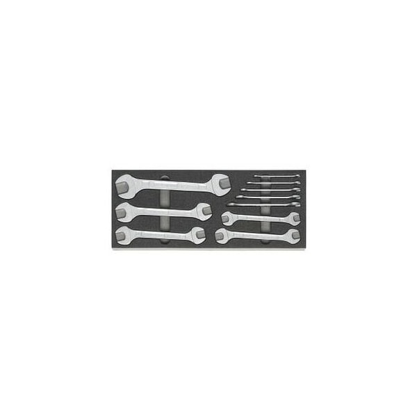 Garant 10 Pc Open End Wrench Set in Foam, 6X7 mm to 27X30 mm - 952422 10