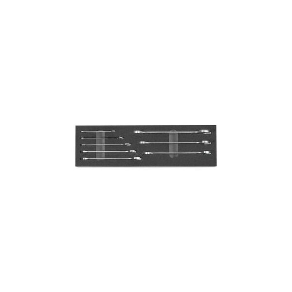 Garant 8 Pc Open End Wrench Set in Foam, 4X5 mm to 18X19 mm - 955115 8