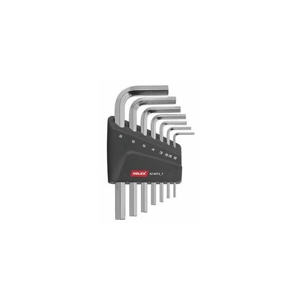 Holex L-wrench Set, 8 Pc, 2 mm to 8 mm - 626072 7