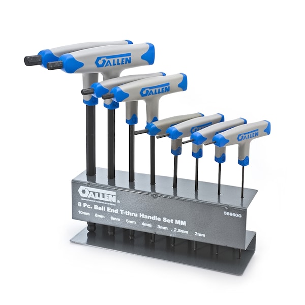 Apex Tool Group 8 Piece Metric Hex Key Set, 56660G - 56660G