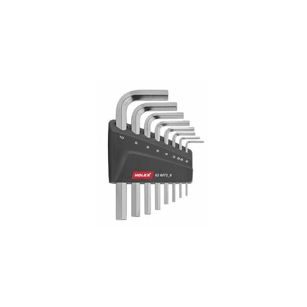 Holex L-wrench Set, 8 Pc, 2 mm to 10 mm - 626072 8