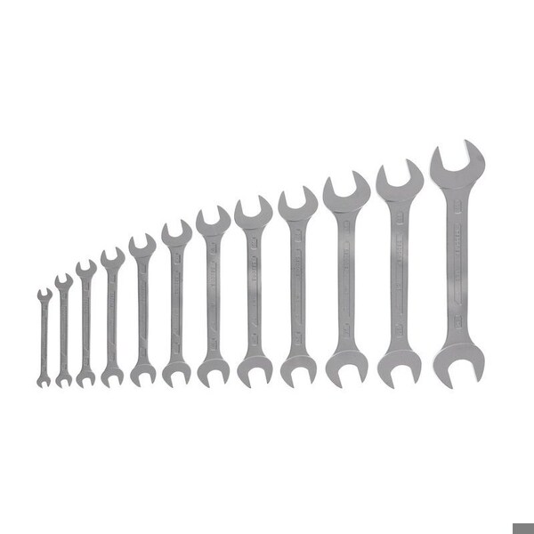 Gedore Wrench Set, Doubl Open End, 12 pcs., 6-32mm, SAE or Metric: Metric - 6-120