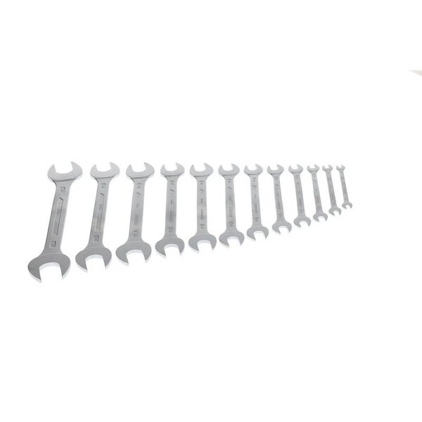 Gedore Wrench Set, Doubl Open End, 12 pcs., 6-32mm, SAE or Metric: Metric - 6-120