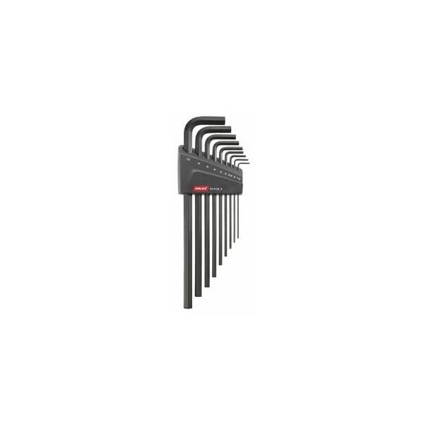 Holex Long L-wrench Set, Phosphated, 9 Pc, 1.5 mm to 10 mm - 626126 9