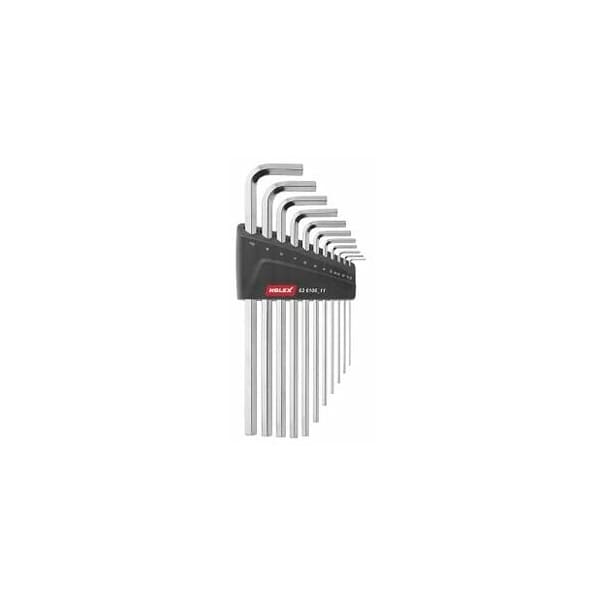 Holex Long L-wrench Set, 11 Pc, 1.5 mm to 10 mm - 626106 11