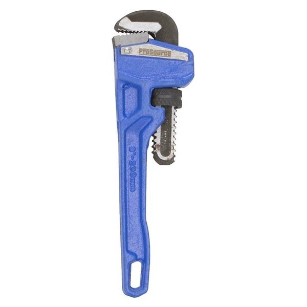 Vulcan Pipe Wrench, 19 mm Jaw, 8 in L, Serrated Jaw, Die-Cast Carbon Steel, Powder-Coated, Heavy-Duty Handle - JL40108