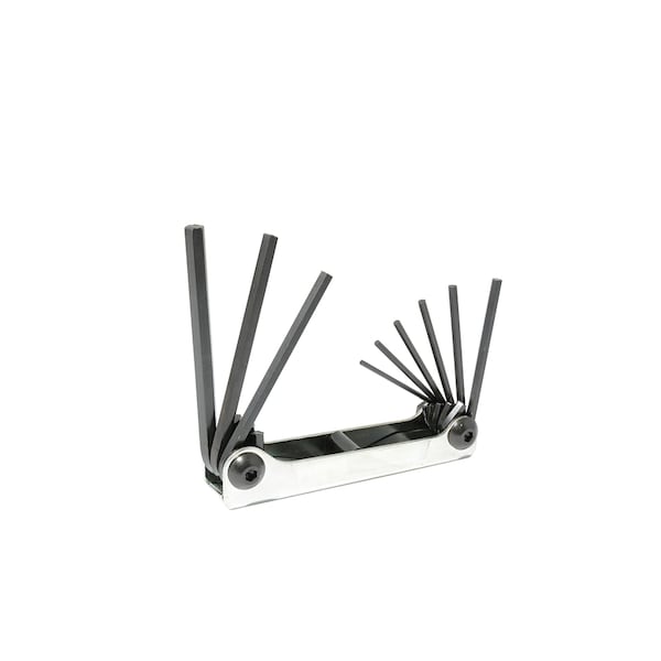 Urrea Metal case folding SAE from 5/64” to 1/4” hex keys - 4993