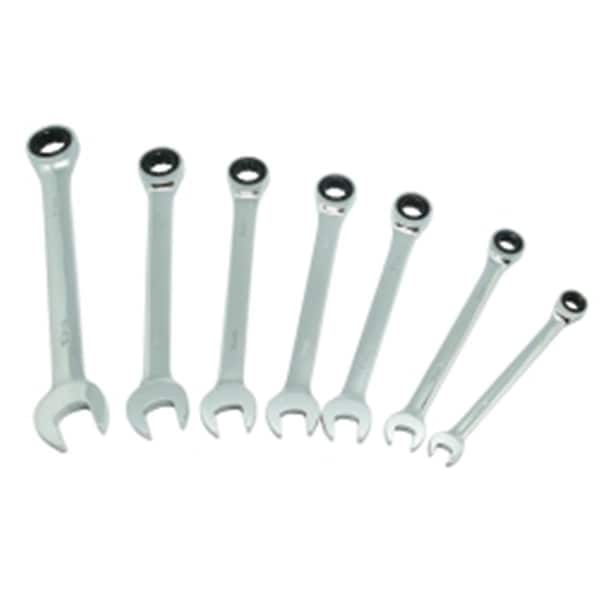 K-Tool International Metric Ratcheting Wrench Set, 7 Piece - KTI-45500
