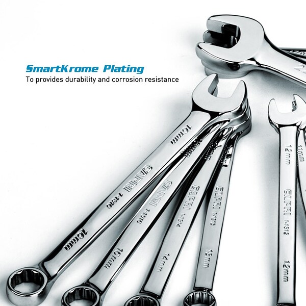 Capri Tools Combination Wrench Set W The Mechanic's Tray, Metric 6 to 24 mm, 19Pcs - CP11390MT