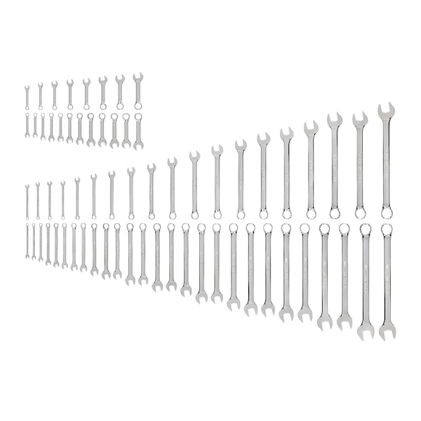 Tekton Stubby and Standard Length Combination Wrench Set, 66-Piece (1/4 - 1-1/4 in., 6-32 mm) - WCB90902