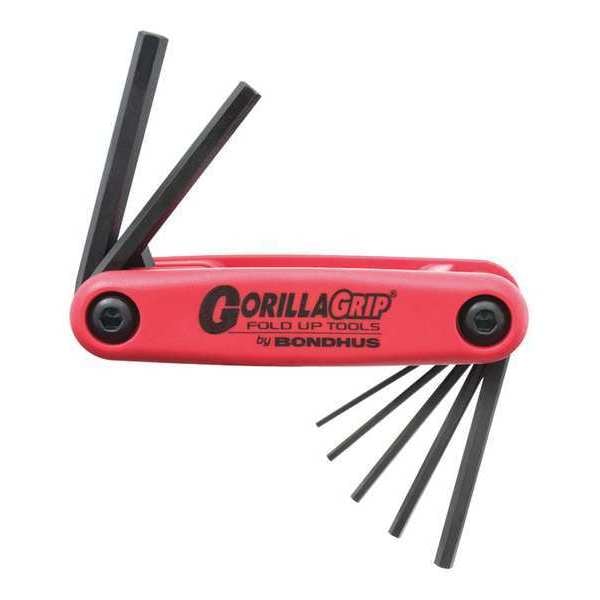 Bondhus 7 Piece Metric Fold-Up Hex Key Set, 12592 - 12592
