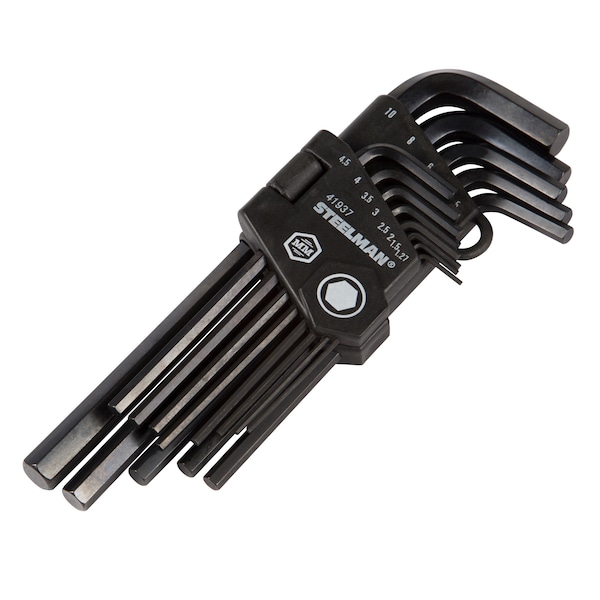 Steelman 13-Piece Long Arm Hex Key Wrench Set, Metric (MM) - 41937