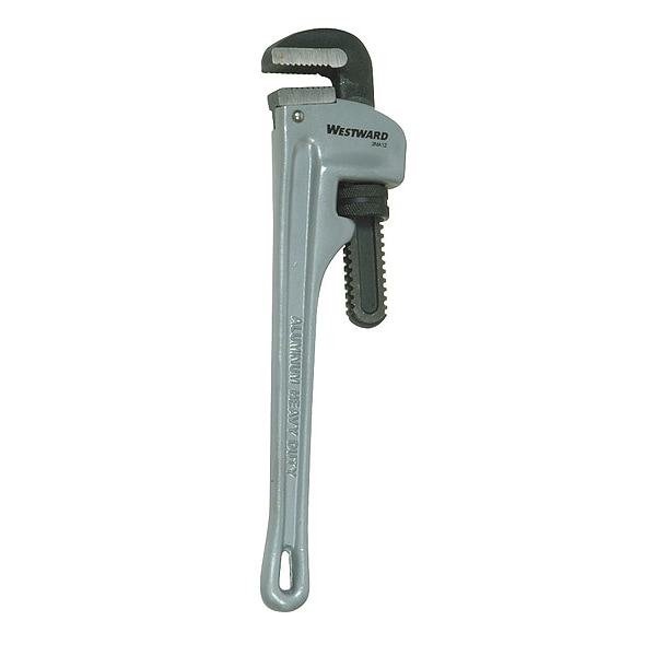 Westward 14 in L 2 in Cap. Aluminum Straight Pipe Wrench - 3MA12