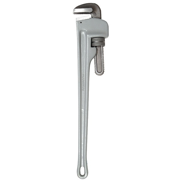 Westward 36 in L 5 in Cap. Aluminum Straight Pipe Wrench - 1XJZ2