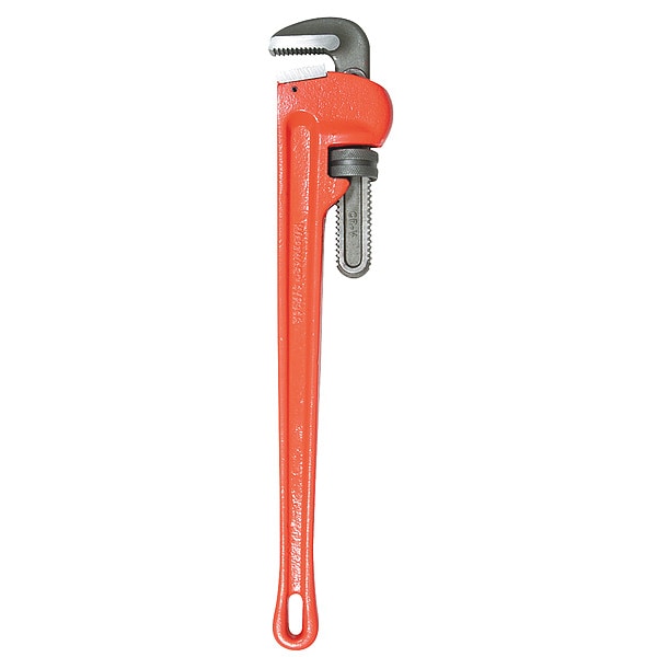 Westward 36 in L 5 in Cap. Cast Iron Straight Pipe Wrench - 1XJZ3