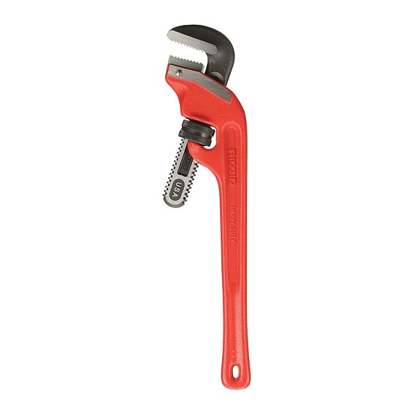 Ridgid 18 in L 2 1/2 in Cap. Cast Iron End Pipe Wrench - E-18