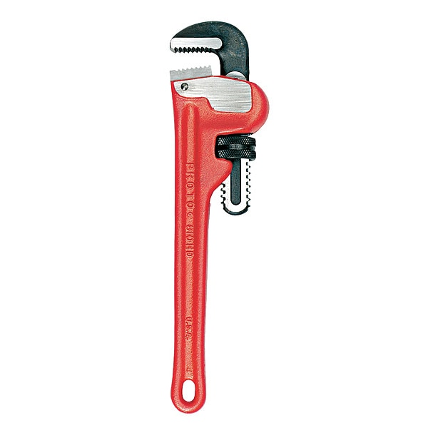 Proto 18 in L 3 1/2 in Cap. Cast Iron Straight Pipe Wrench - J818HD