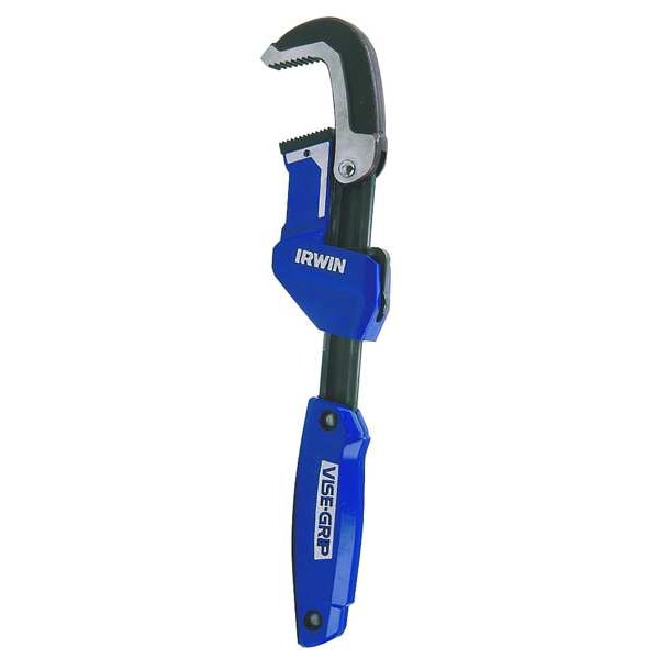 Irwin 11 in L 2 1/4 in Cap. Alloy Steel Quick Adjusting Pipe Wrench - 274001