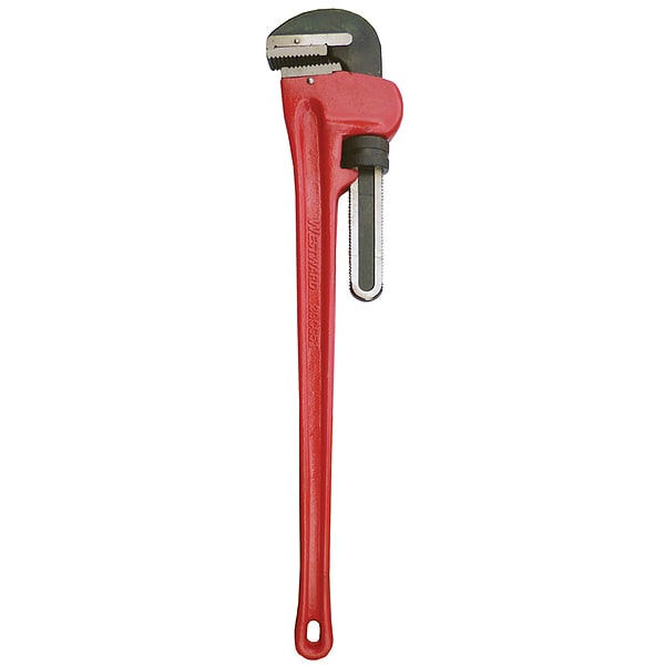 Westward 60 in L 8 in Cap. Cast Iron Straight Pipe Wrench - 39CG51
