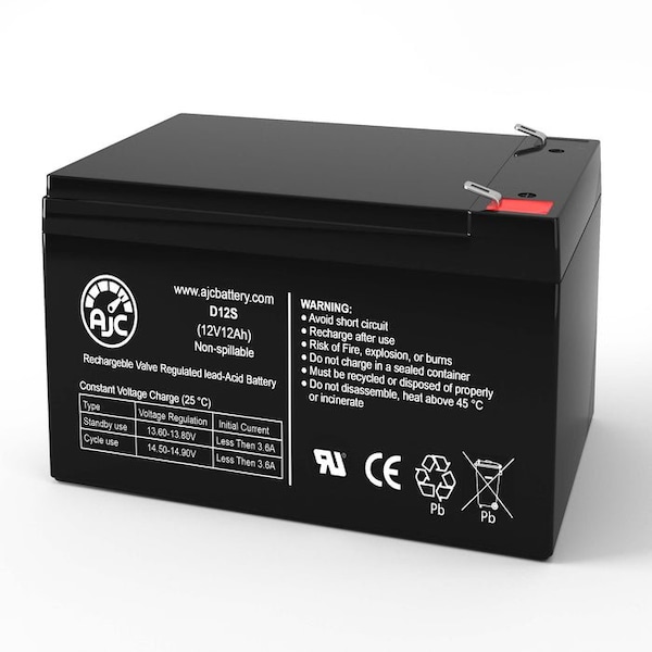 Bsc Preferred UPS Battery, Compatible with APC Back-UPS Pro BP650C UPS Battery, 12V DC, 12 Ah - AJC-D12S-J-0-262178