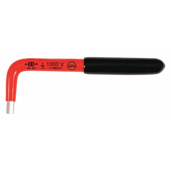 Wiha SAE Plain Hex Key, 3/8" Tip Size, 9 3/16 in Long, 1 5/8 in Short - 13662