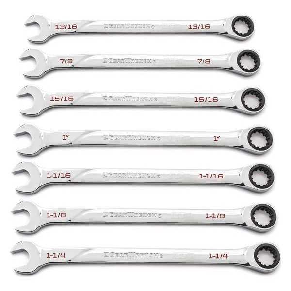 Gearwrench 7 Piece 120XP™ Universal Spline XL Ratcheting Combination SAE Wrench Set - 86452