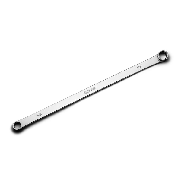 Capri Tools 13 mm x 15 mm 0-Degree Offset Extra-Long Box End Wrench - CP11800-1315