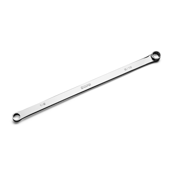 Capri Tools 1/2 in x 9/16 in 0-Degree Offset Extra-Long Box End Wrench - CP11800-12916