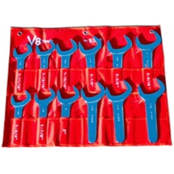 V8 Tools 0.69 - 2.63 in. Jumbo Service Wrench Set, 12 Piece - VHT-9212