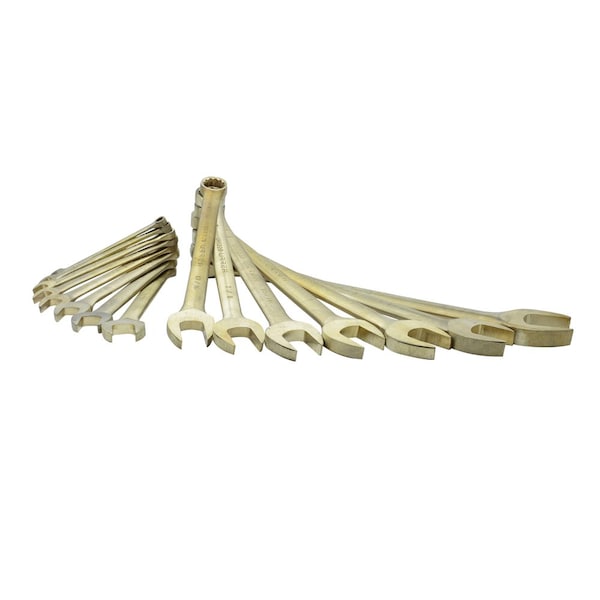Urrea 12-point Non-sparking Combination Wrench Set of 15Pc - UH1200F